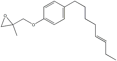 4-(5-Octenyl)phenyl 2-methylglycidyl ether Structure