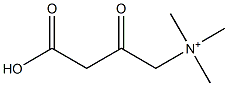 3-Carboxy-N,N,N-trimethyl-2-oxo-1-propanaminium Structure