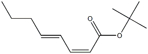 (2Z,4E)-2,4-Octadienoic acid tert-butyl ester Structure