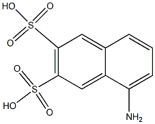 5-Amino-2,3-naphthalenedisulfonic acid 구조식 이미지