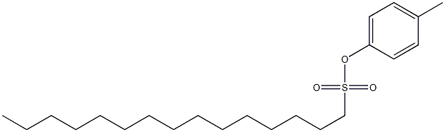 1-Pentadecanesulfonic acid 4-methylphenyl ester 구조식 이미지