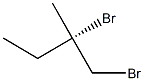 [S,(+)]-1,2-Dibromo-2-methylbutane Structure