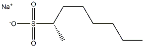 [S,(-)]-2-Octanesulfonic acid sodium salt Structure