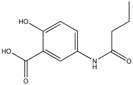 5-(Butyrylamino)salicylic acid Structure