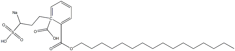 Phthalic acid 1-hexadecyl 2-(3-sodiosulfopropyl) ester Structure