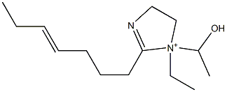 1-Ethyl-2-(4-heptenyl)-1-(1-hydroxyethyl)-2-imidazoline-1-ium 구조식 이미지