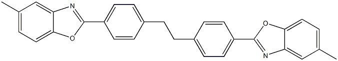 4,4'-Bis(5-methylbenzoxazole-2-yl)bibenzyl Structure