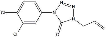 1-(3,4-Dichlorophenyl)-4-(2-propenyl)-1H-tetrazol-5(4H)-one Structure