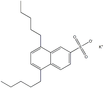 5,8-Dipentyl-2-naphthalenesulfonic acid potassium salt 구조식 이미지