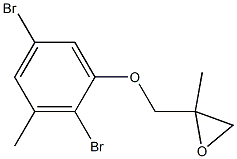 2,5-Dibromo-3-methylphenyl 2-methylglycidyl ether 구조식 이미지