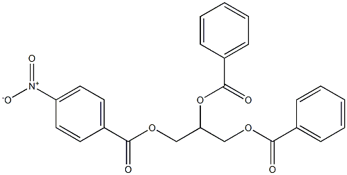 (+)-1-O,2-O-Dibenzoyl-3-O-(p-nitrobenzoyl)-D-glycerol Structure
