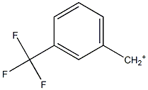 3-(Trifluoromethyl)benzyl cation Structure