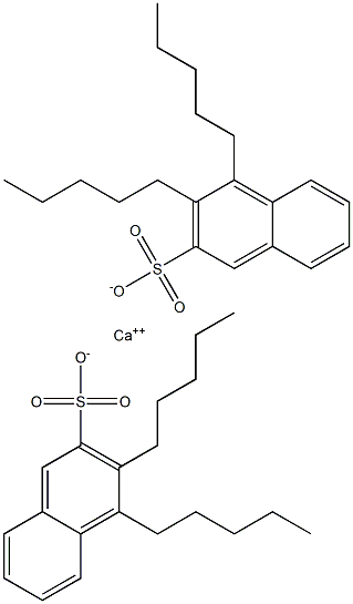 Bis(3,4-dipentyl-2-naphthalenesulfonic acid)calcium salt 구조식 이미지