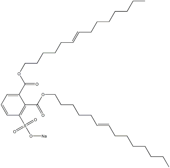 3-(Sodiosulfo)phthalic acid di(6-tetradecenyl) ester 구조식 이미지