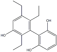 2',5',6'-Triethyl-1,1'-biphenyl-2,3',6-triol Structure