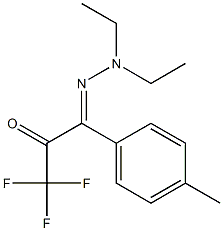 1-(p-Tolyl)-1-(diethylhydrazono)-3,3,3-trifluoro-2-propanone Structure