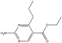 2-Amino-4-propylpyrimidine-5-carboxylic acid ethyl ester 구조식 이미지