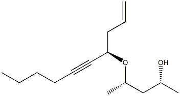 (1R,3S)-3-[[(1R)-1-Allyl-2-heptynyl]oxy]-1,3-dimethyl-1-propanol 구조식 이미지