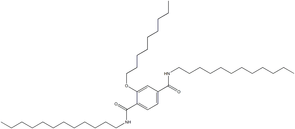 2-(Nonyloxy)-N,N'-didodecylterephthalamide 구조식 이미지