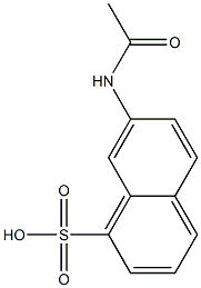 7-Acetylamino-1-naphthalenesulfonic acid 구조식 이미지