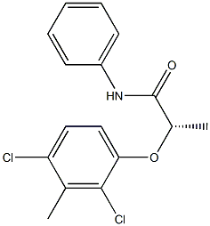 (S)-N-Phenyl-2-(2,4-dichloro-3-methylphenoxy)propanamide 구조식 이미지