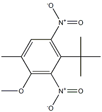 1-tert-Butyl-4-methyl-3-methoxy-2,6-dinitrobenzene 구조식 이미지