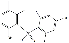 2,4'-Dihydroxy-2',5,6,6'-tetramethyl[sulfonylbisbenzene] Structure