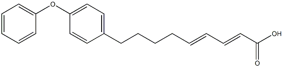 9-(p-Phenoxyphenyl)-2,4-nonadienoic acid 구조식 이미지