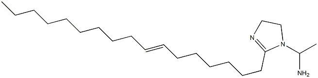 1-(1-Aminoethyl)-2-(7-heptadecenyl)-2-imidazoline 구조식 이미지