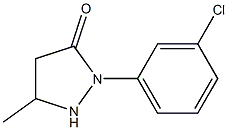 1-(3-Chlorophenyl)-3-methylpyrazolidin-5-one 구조식 이미지