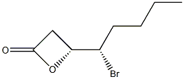 (S)-4-[(R)-1-Bromopentyl]oxetan-2-one Structure