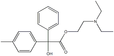 4-Methylbenzilic acid 2-(diethylamino)ethyl ester 구조식 이미지