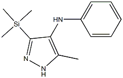 5-Methyl-4-(phenylamino)-3-(trimethylsilyl)-1H-pyrazole Structure