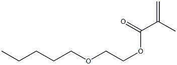 Methacrylic acid (3-oxaoctan-1-yl) ester Structure
