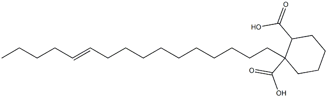 Cyclohexane-1,2-dicarboxylic acid hydrogen 1-(11-hexadecenyl) ester Structure