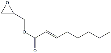 2-Octenoic acid (oxiran-2-yl)methyl ester Structure