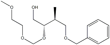 (2S,3S)-4-Benzyloxy-2-(2-methoxyethoxymethoxy)-3-methyl-1-butanol 구조식 이미지