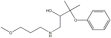 1-[(3-Methoxypropyl)amino]-3-methyl-3-phenoxy-2-butanol 구조식 이미지