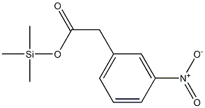 3-Nitrophenylacetic acid trimethylsilyl ester 구조식 이미지