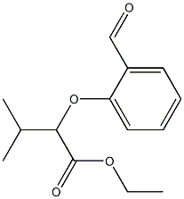 2-(2-Formylphenoxy)isovaleric acid ethyl ester 구조식 이미지