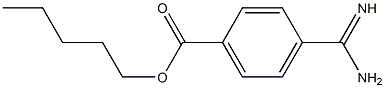 p-Amidinobenzoic acid pentyl ester 구조식 이미지