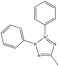 2,3-Diphenyl-5-methyl-2H-tetrazol-3-ium Structure