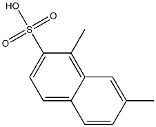 1,7-Dimethyl-2-naphthalenesulfonic acid Structure