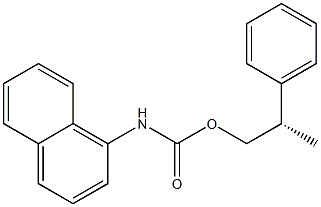 N-(1-Naphtyl)carbamic acid (S)-2-phenylpropyl ester 구조식 이미지