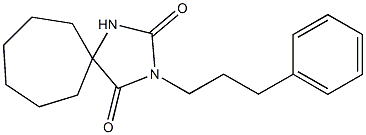 3-(3-Phenylpropyl)-2,4-dioxo-1,3-diazaspiro[4.6]undecane Structure