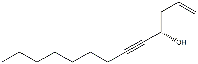 (4S)-1-Tridecene-5-yne-4-ol Structure