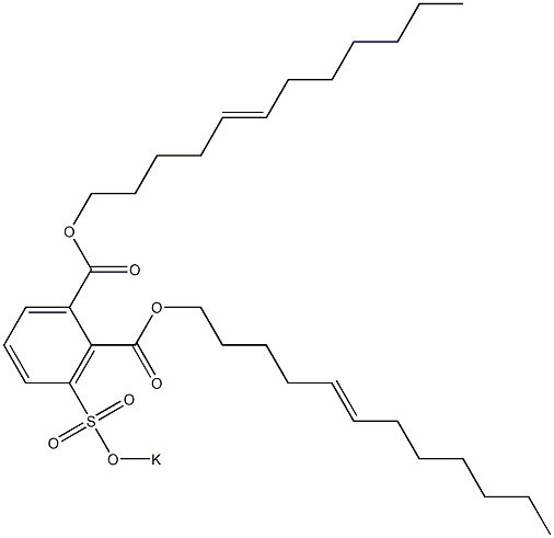 3-(Potassiosulfo)phthalic acid di(5-dodecenyl) ester Structure