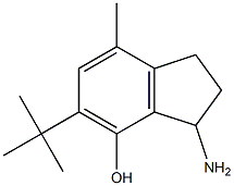 3-Amino-2,3-dihydro-5-tert-butyl-7-methyl-1H-inden-4-ol 구조식 이미지