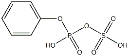 Sulfuric acid (phenoxyphosphonyl) ester 구조식 이미지