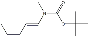 N-Methyl-N-[(1E,3Z)-1,3-pentadienyl]carbamic acid tert-butyl ester 구조식 이미지